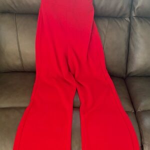 Elegant Red Women's Pants
